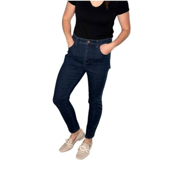 MADEWELL 10" High Rise Skinny Skinny Jeans Women's Size 30 Dark Wash Denim - Picture 1 of 10
